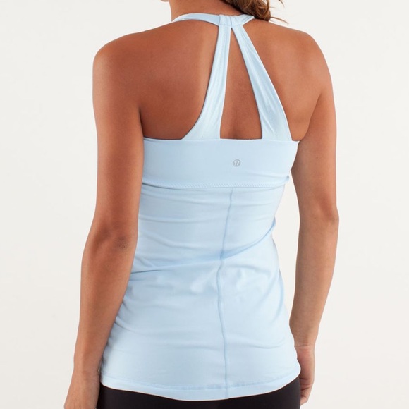 Lululemon Scoop Me Up Tank Caspian Blue / Mini Squiggle Emboss Caspian Blue s 10 - Picture 8 of 9